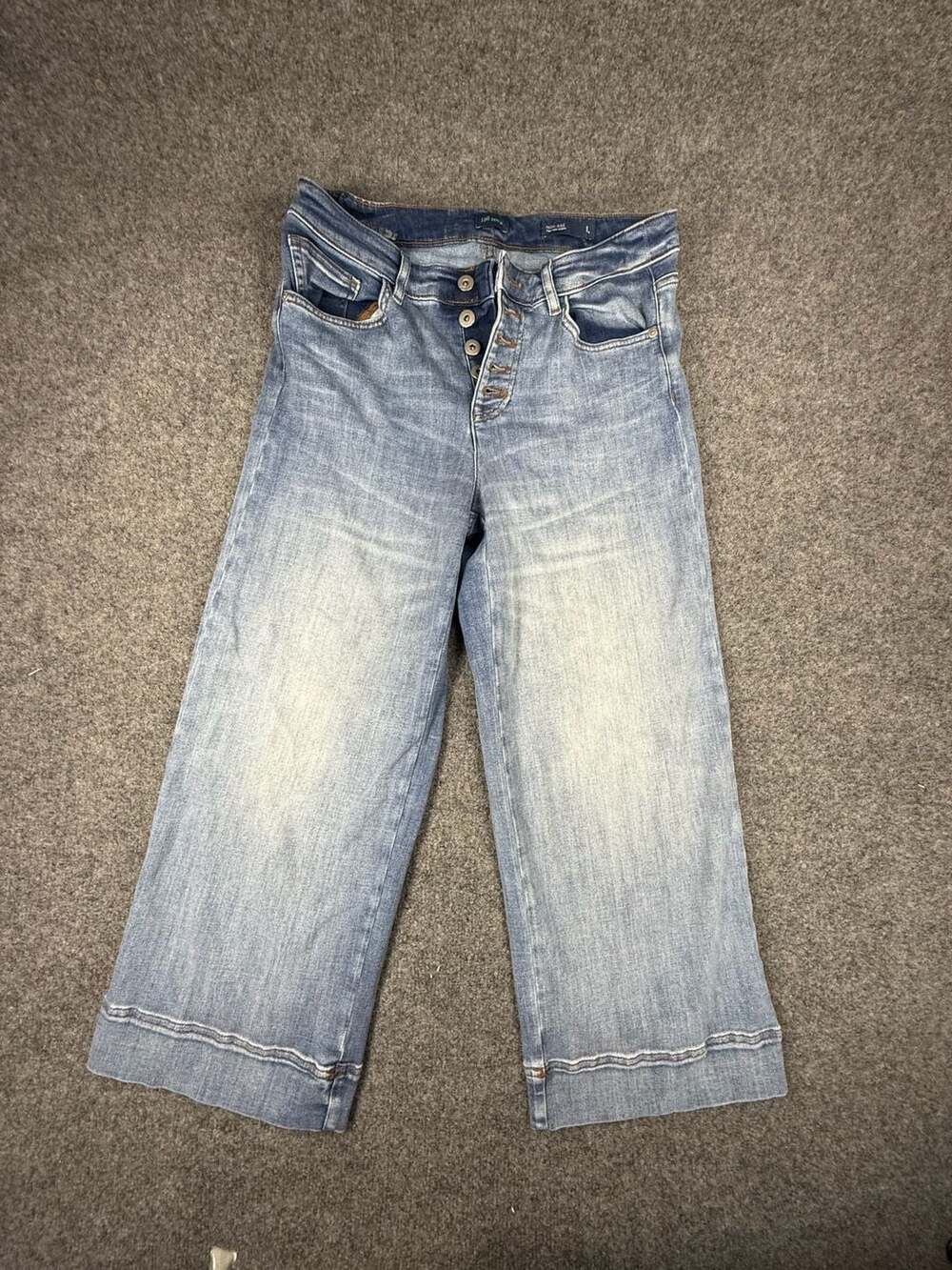 J.Jill Denim High-Rise Full-Leg Cropped Jeans